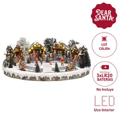 DEAR SANTA - Villa Animada Iluminada Pista de hielo