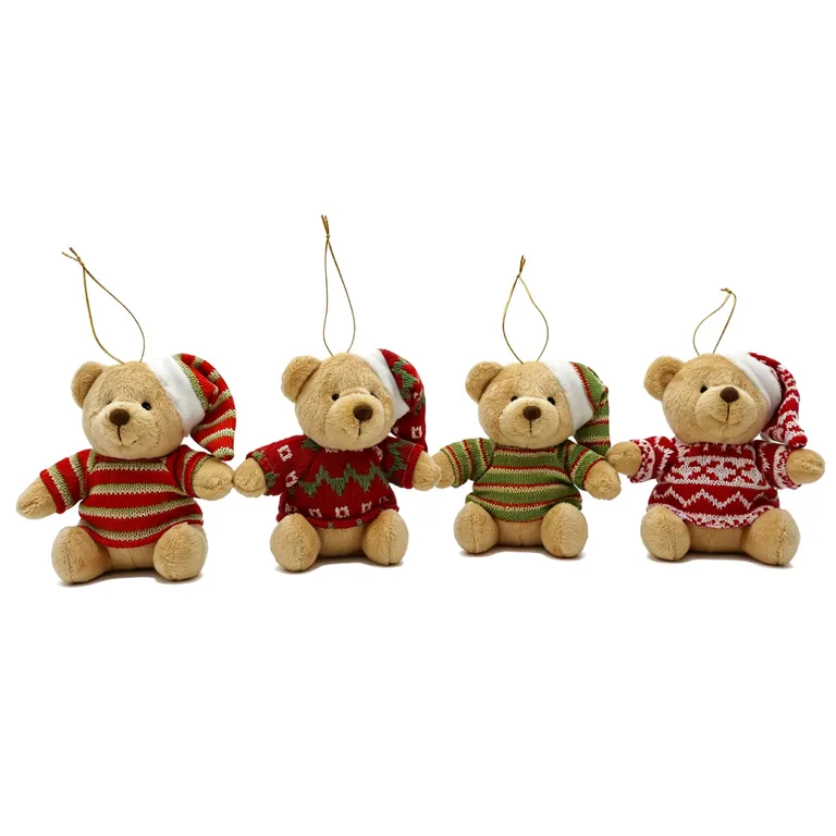 Peluche deco navidad 13 cm Colores surtidos