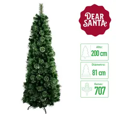 DEAR SANTA - Árbol de Navidad 200 cm 707 ramas
