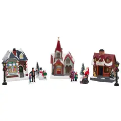 DEAR SANTA - Juego casa iluminada acessorios