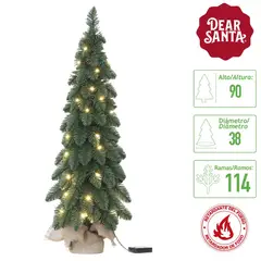DEAR SANTA - Árbol 50 Led Calida 114 Ramas 90 cm