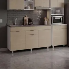 JUST HOME COLLECTION - Mueble de cocina base con cubierta 150 cm Sicilia