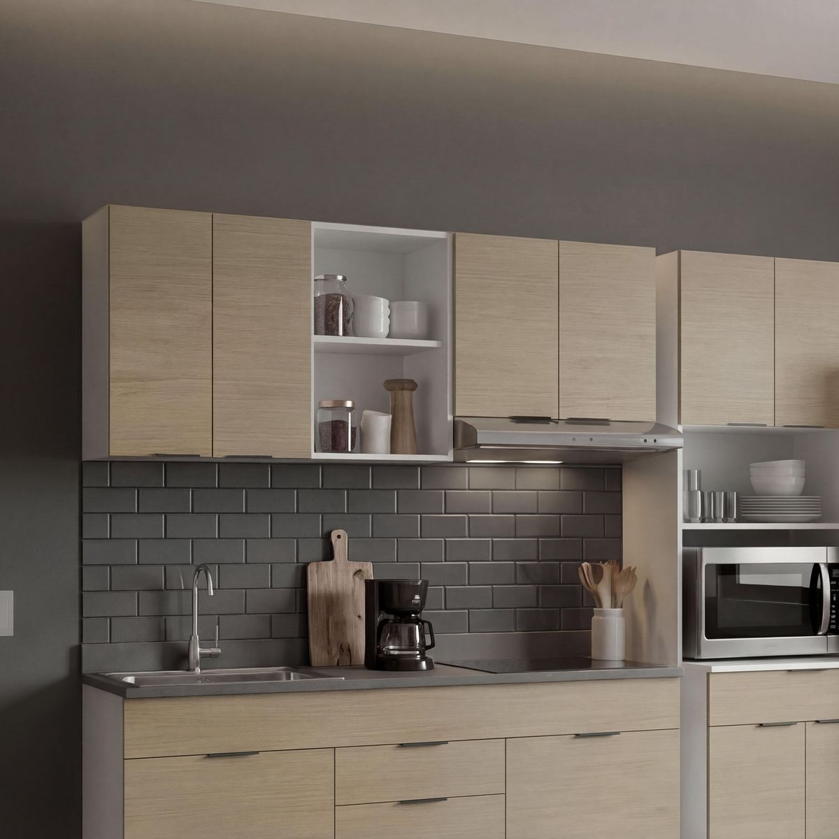 JUST HOME COLLECTION - Mueble de cocina mural 150 cm Sicilia