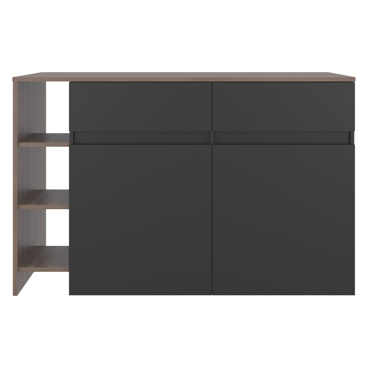 Mueble de cocina barra isla 150 cm Vimo avellana, marca JUST HOME COLLECTION - Foto 2