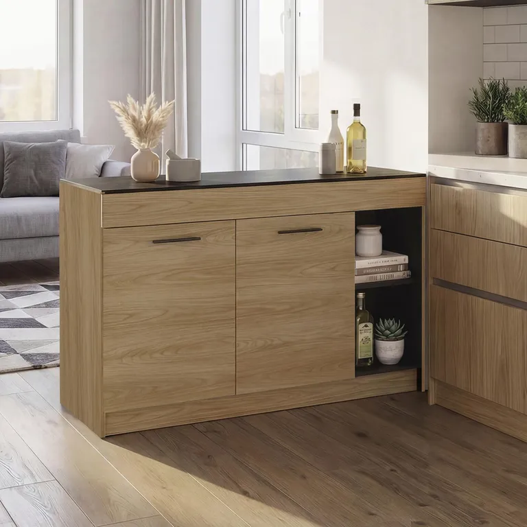 Mueble de cocina barra isla 150 cm Luna