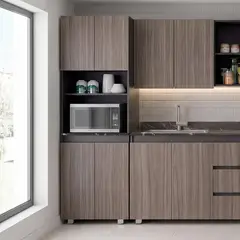 JUST HOME COLLECTION - Mueble de cocina torre microondas 60 cm Vimo Avellana