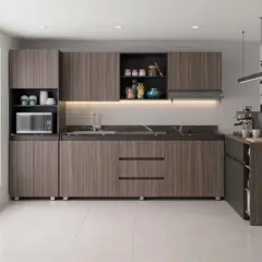 JUST HOME COLLECTION - Mueble de cocina mural 180 cm Vimo Avellana