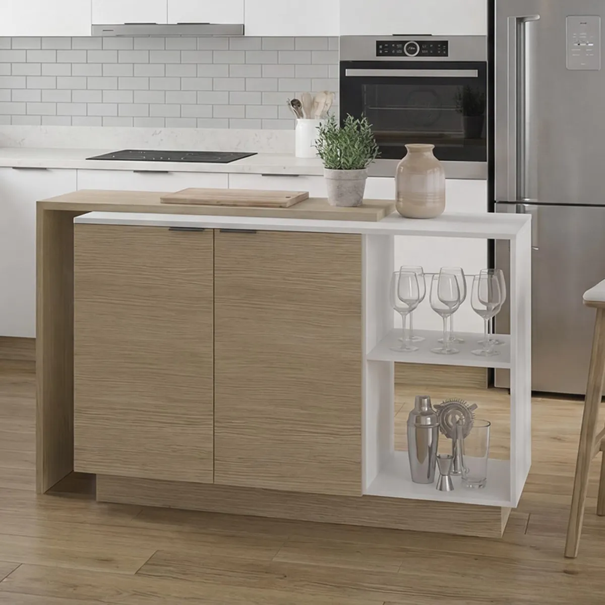Mueble de cocina barra isla 150 cm Sicilia, marca JUST HOME COLLECTION - Foto Principal