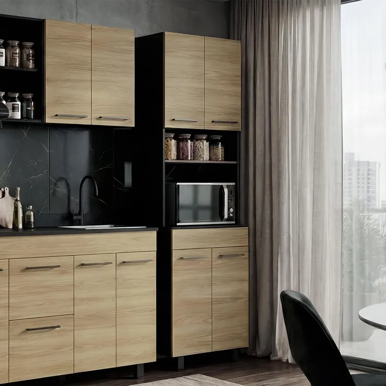 Mueble de cocina torre microondas 60 cm Luna