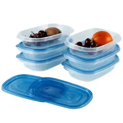 CASA BONITA - Set 3 Contenedores Polipropileno 900 ml Colores Surtidos