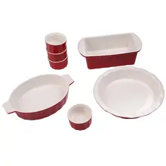 JUST HOME COLLECTION - Juego 7 Piezas Refractario Cerámica