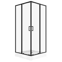 SENSI DACQUA - Cabina Recta 80x80x200 cm Negro