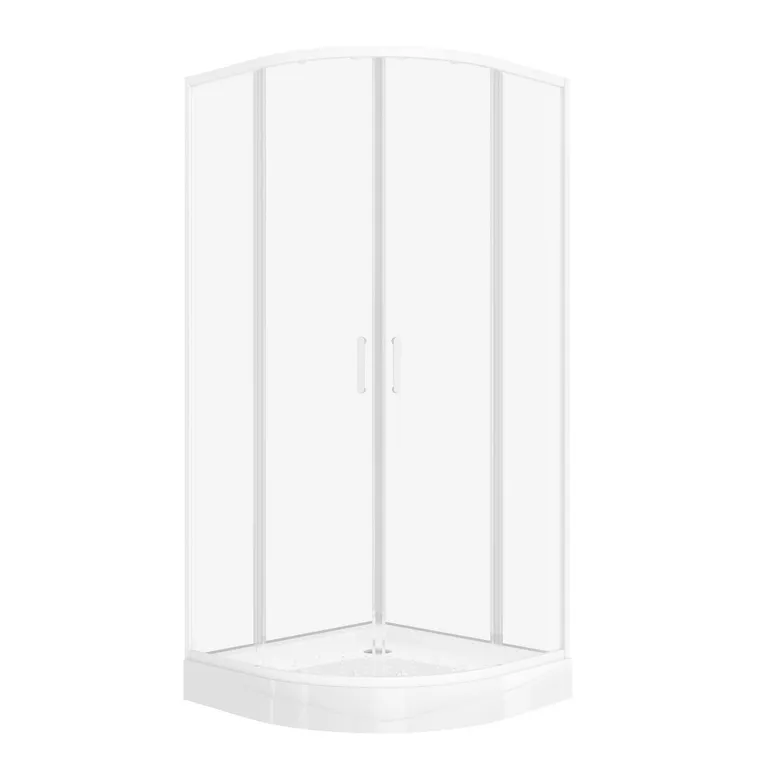 Cabina Curba 80x80x200 cm Blanco