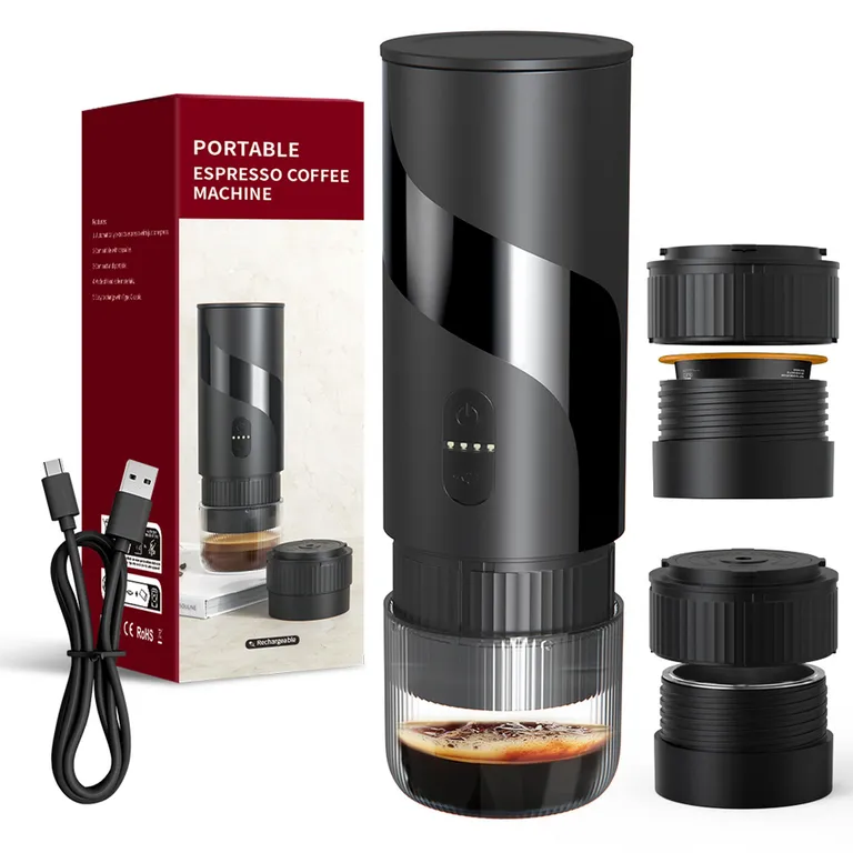 Mini Maquina Espresso 100 ml Negro