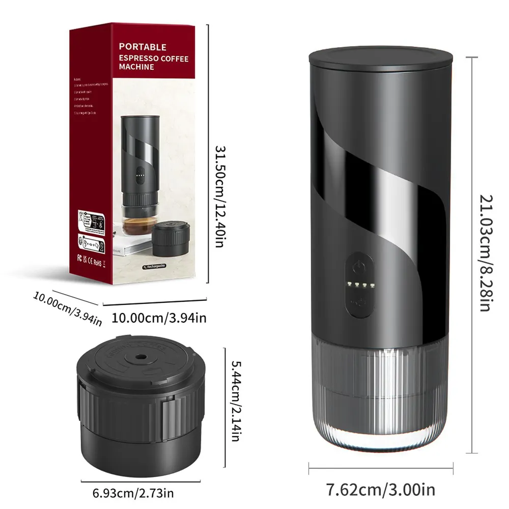 Volker Mini Máquina Espresso KFJ-1S Negro, foto 10