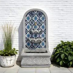 JUST HOME COLLECTION - FUENTE AGUA MOSAICO 45X26X89 Mosaic de Poliresina 89 cm