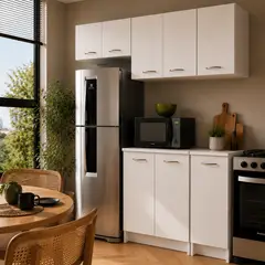 JUST HOME COLLECTION - Combo Cocina Lissa 1,5 m Blanca