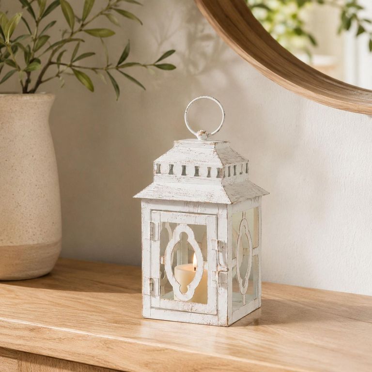 Farol de metal look antique 19cm