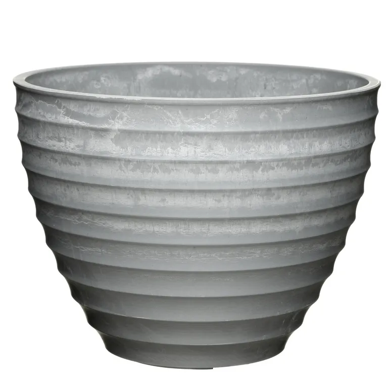 Macetero plastico color cemento 38x28cm de Polipropileno 38x28.2 cm Gris