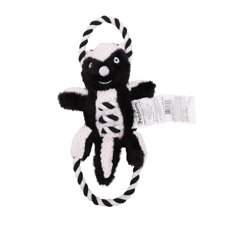 Juguete para perro peluche con cuerda zorrillo 36x33cm