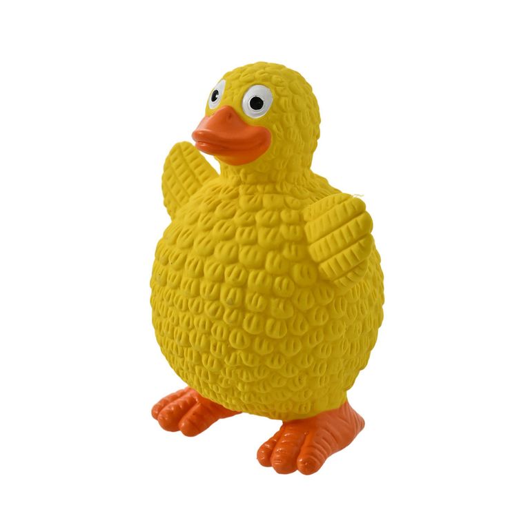 Juguete para perro de latex pato amarillo