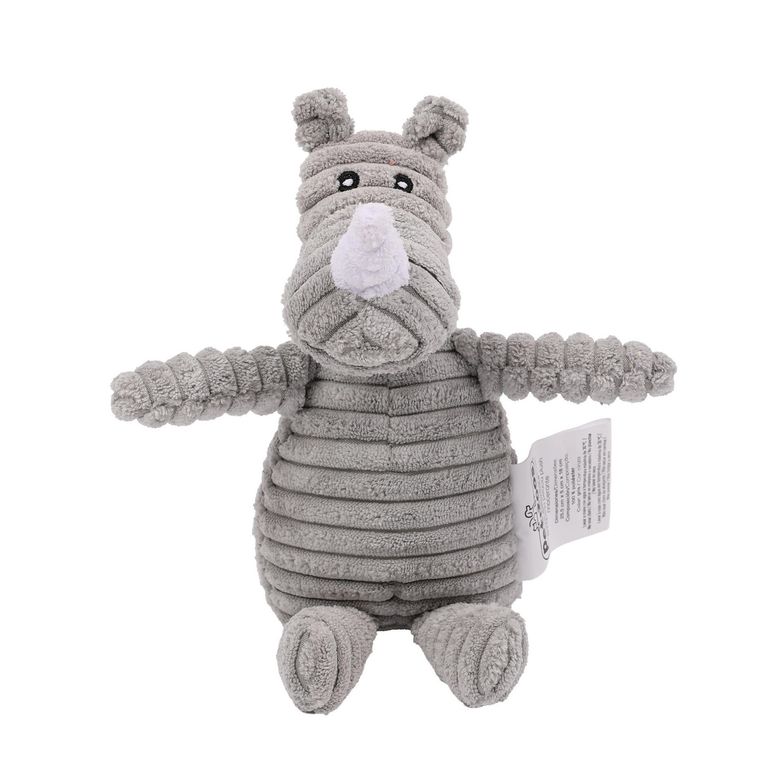Juguete para perro peluche rinoceronte 25x18cm