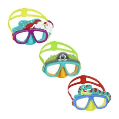 BESTWAY - Máscara de buceo Animalitos PVC Multicolor