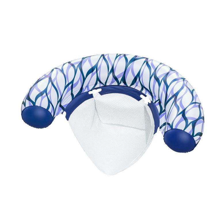 Flotador inflable tipo silla con malla Multicolor 96x67.5x19 cm