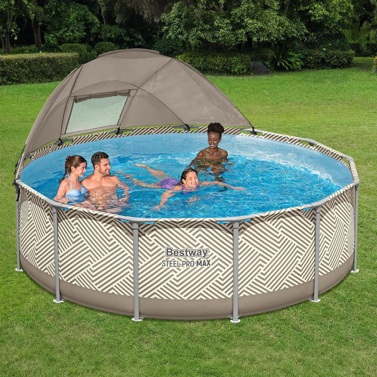 Piscina Estructural 396x396x107 cm 11.13 Litros 561FY, marca BESTWAY - Foto 2