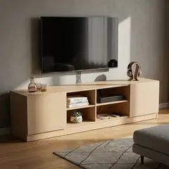 JUST HOME COLLECTION - Mesa TV 65 " Café 180x43x40 cm
