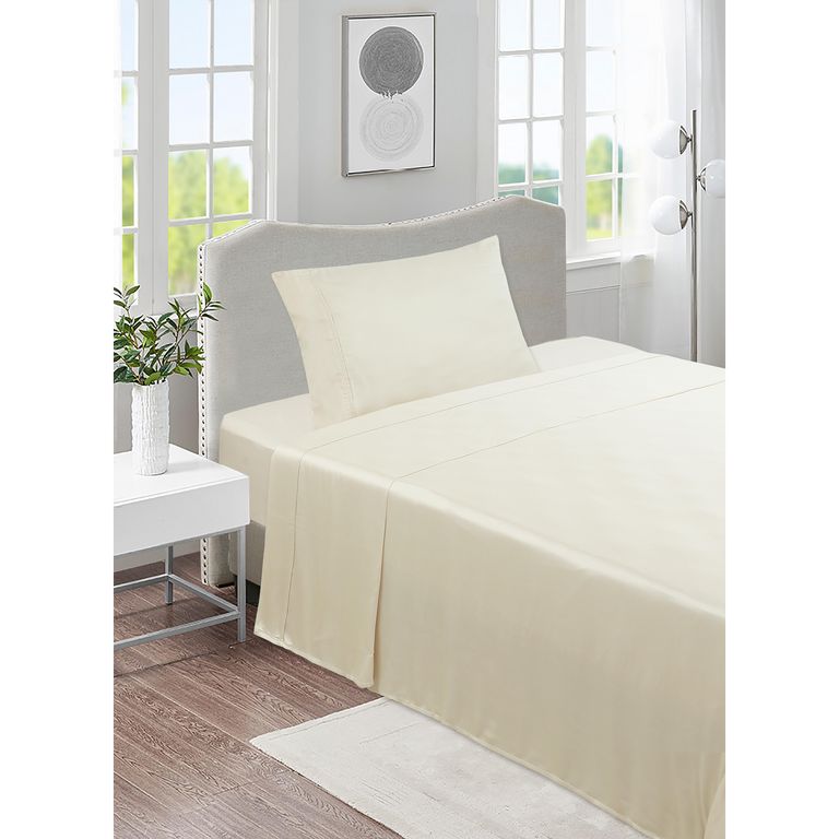 Sabana Bambu 1.5 plazas 300 Hilos Beige