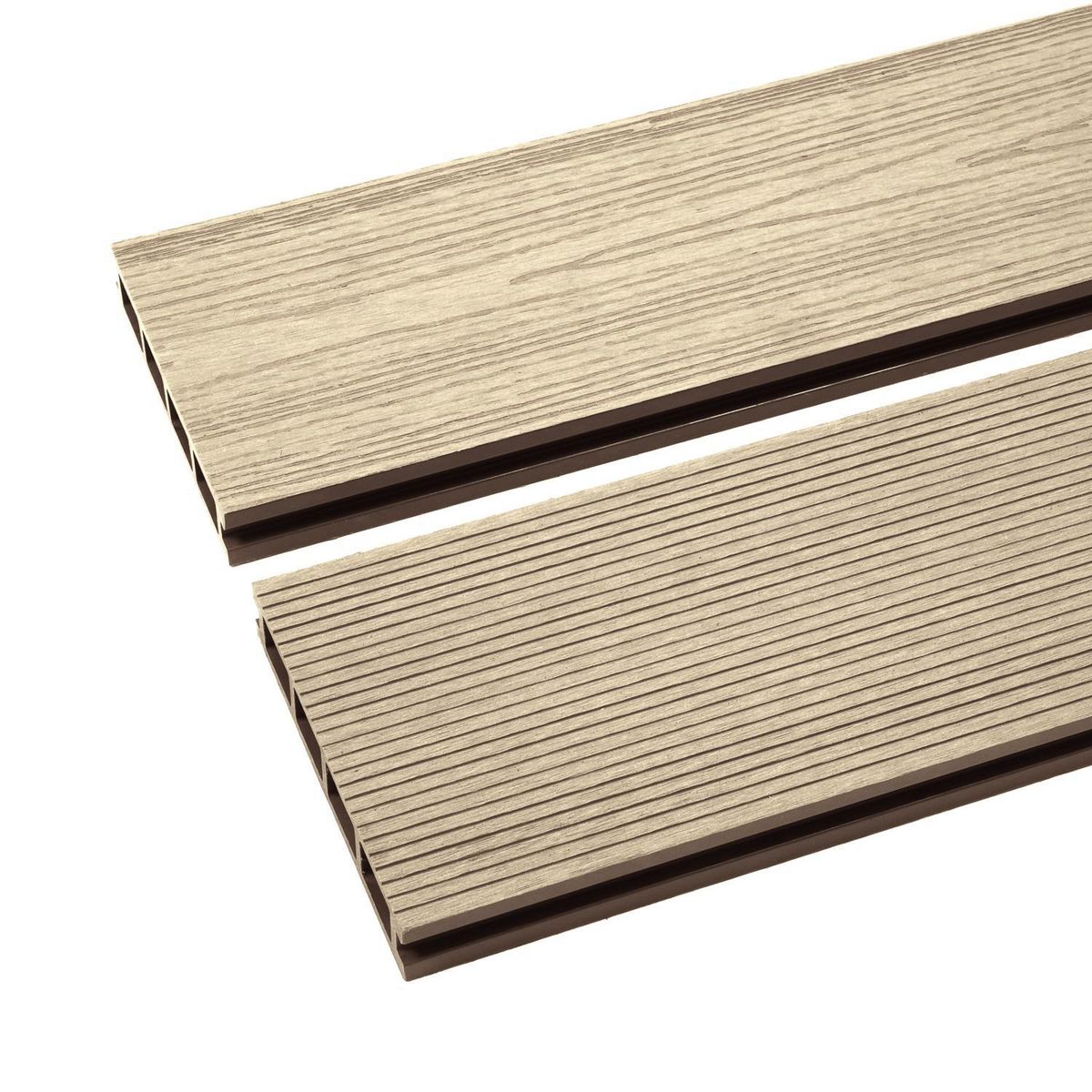 Tabla Deck 2.5 mm WPC Beige 14.6x290 cm , marca HOLZTEK - Foto Principal
