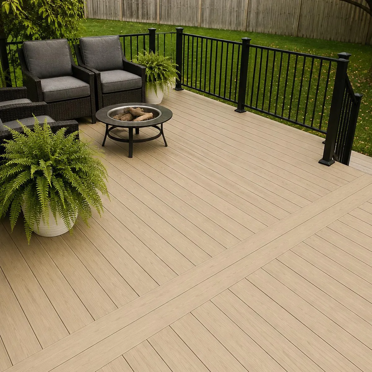 Tabla Deck 2.5 mm WPC Beige 14.6x290 cm , marca HOLZTEK - Foto 2