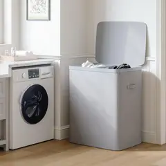 JUST HOME COLLECTION - Cesto 56x67x40 cm 100 l Gris