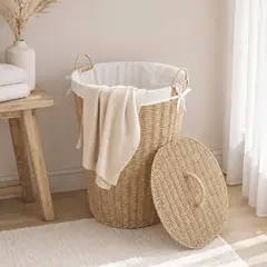 JUST HOME COLLECTION - Cesto 40x53x40 cm 60 l Blanco