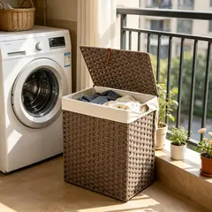 JUST HOME COLLECTION - Cesto 57x61x31 cm 94 l Gris