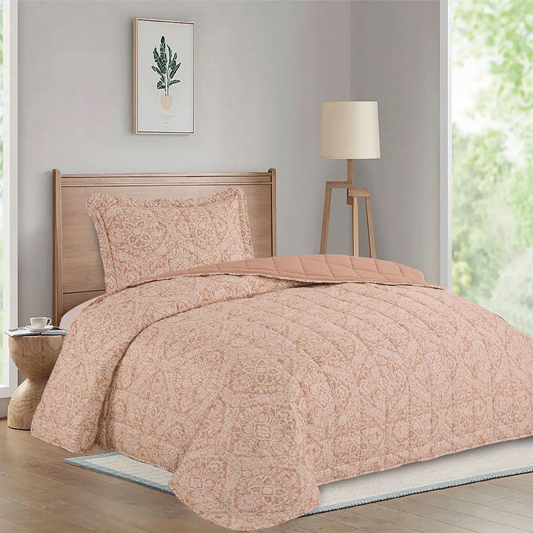 Quilt 1.5 plazas Estampado Multicolor