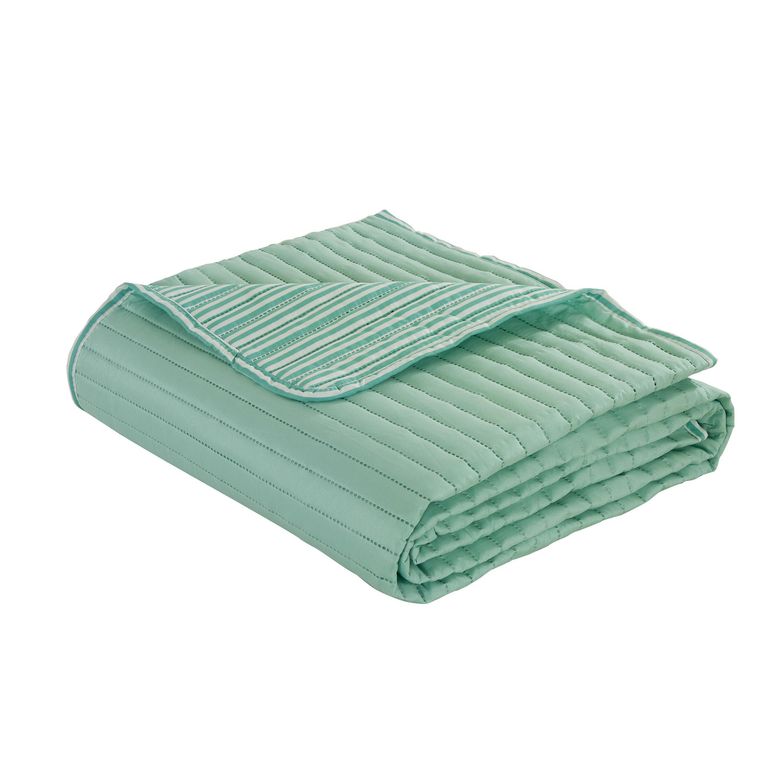 Quilt 2 plazas Bicolor Verde