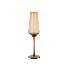 JUST HOME COLLECTION - Set 6 Copas de Champán 230 ml Vidrio Amber