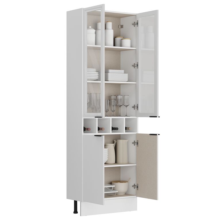 Mueble de cocina despensa 4 puertas blanco