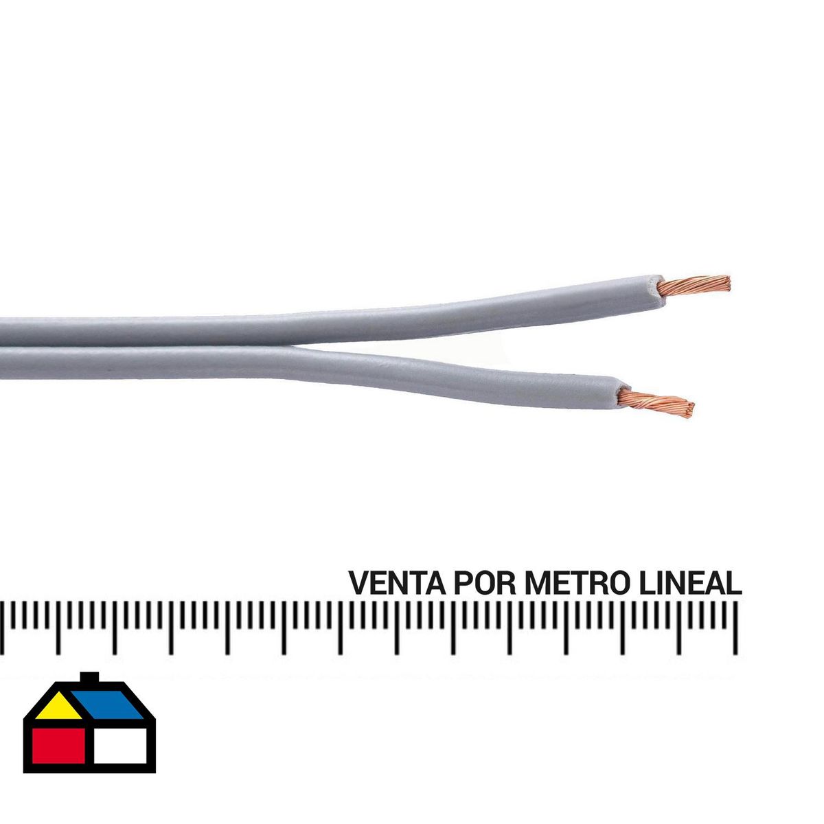 ROIMEX - Cable SPT (Paralelo) 2x18AWG/0,75MM2 Gris