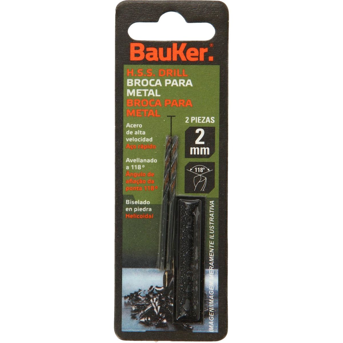 BAUKER - Broca para metal 2x50 mm