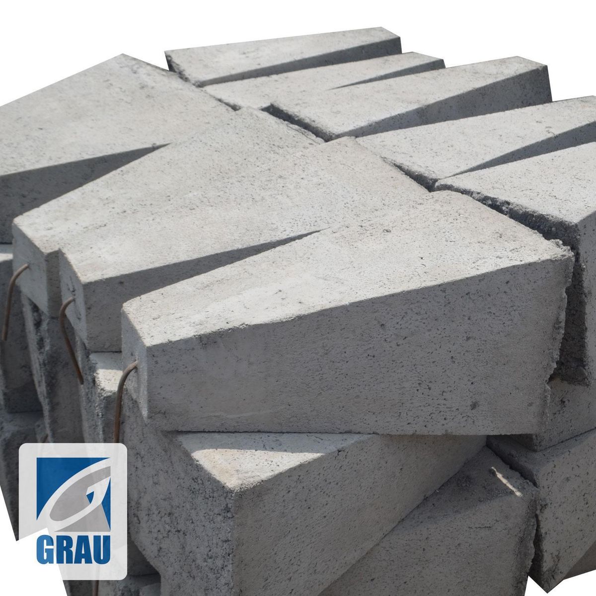 GRAU - Apoyo Hormigón 10X25X50 Cm Base Firme Construcción