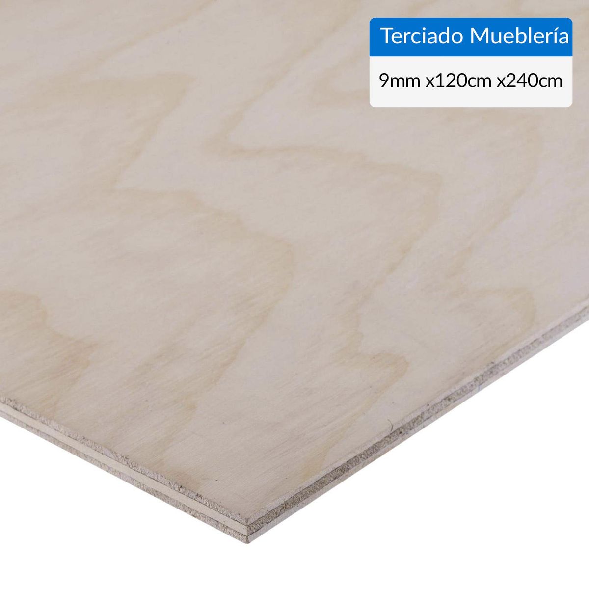 GENERICO - Terciado Mueblería Natural 9 mm 120x240 cm