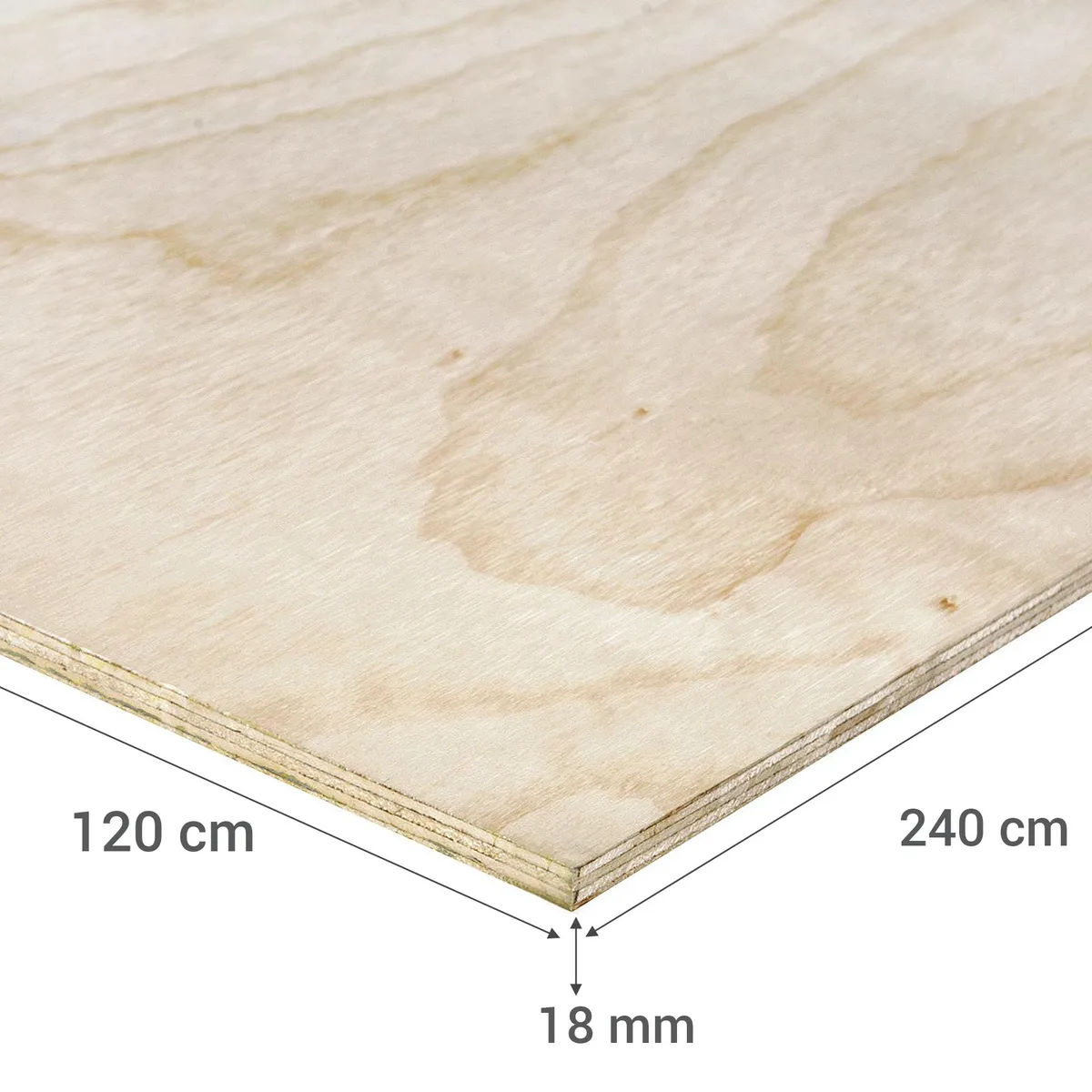 SELEX - Terciado Mueblería Natural 18 mm 120x240 cm