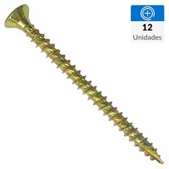 FIXSER - Tornillo Madera Cabeza Phillips Madera 1-1/4 " 6 mm 12 unidad(es)