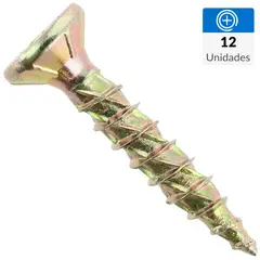 FIXSER - Tornillo Turbo screw Madera Madera 3/4 " 8 mm 12 unidad(es)