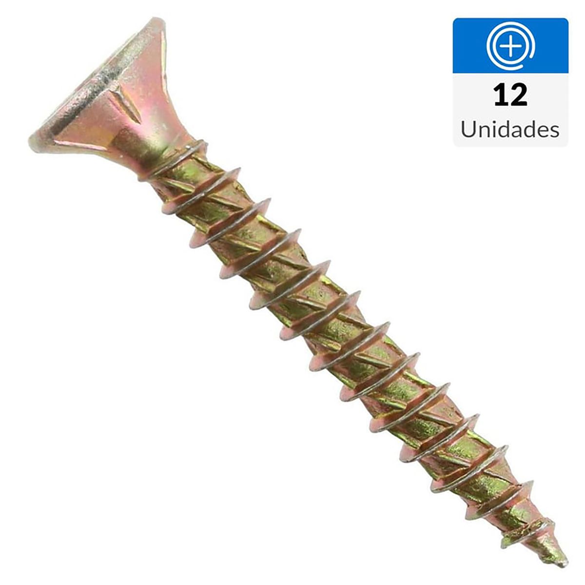 FIXSER - Tornillo Turbo screw Madera Madera 1-1/2 " 8 mm 12 unidad(es)