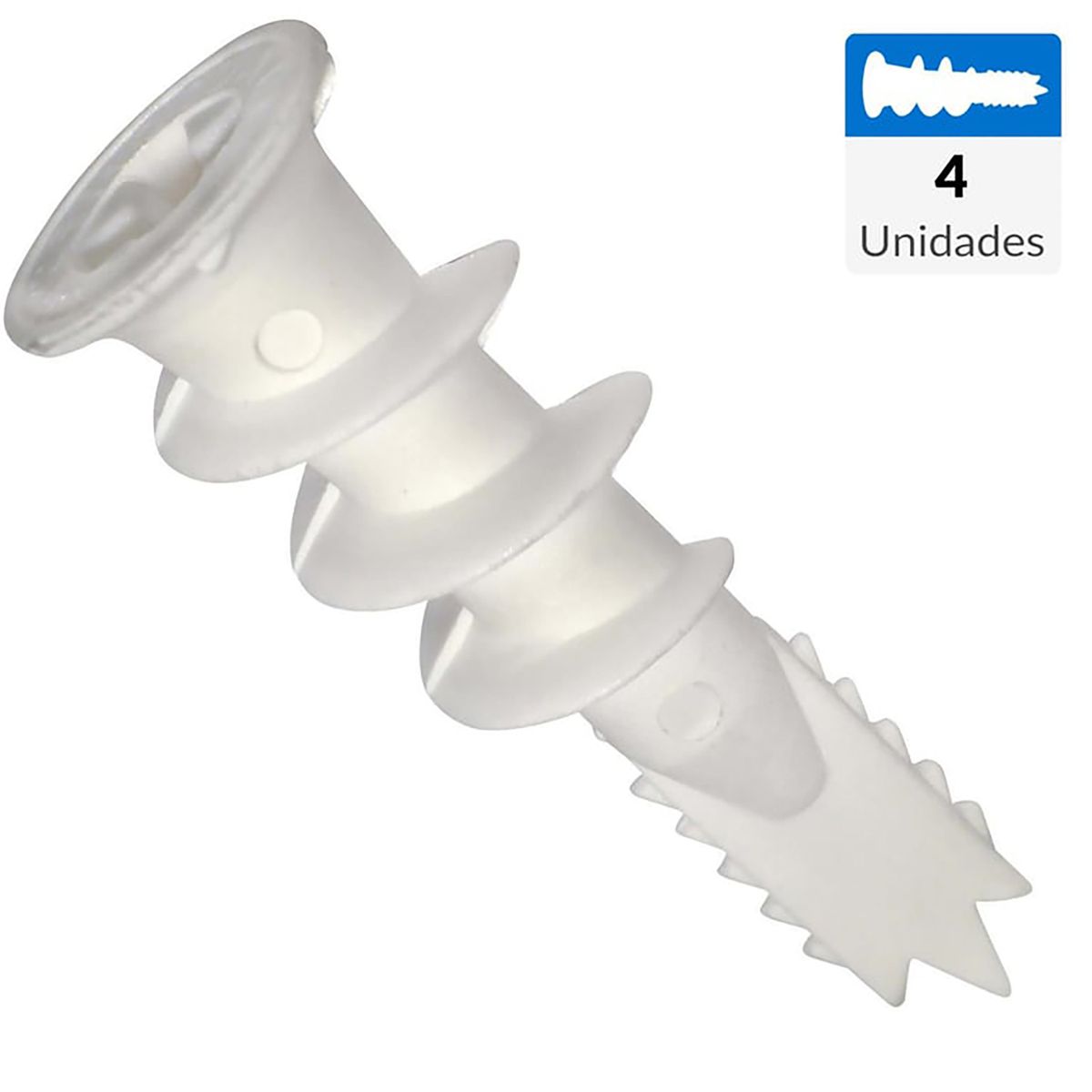 FIXSER - Tarugo volcanita autoperforante 15 mm 4 unidades