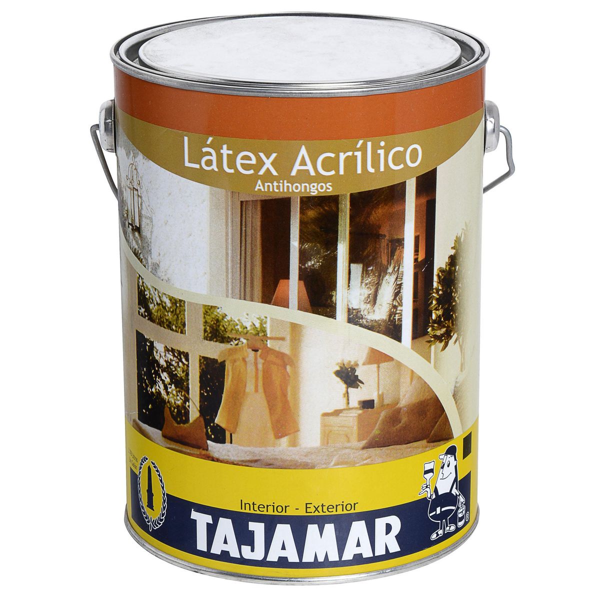 TAJAMAR - Pintura Látex Acrílico 1 galón(es) Mate Naranjo Calameño